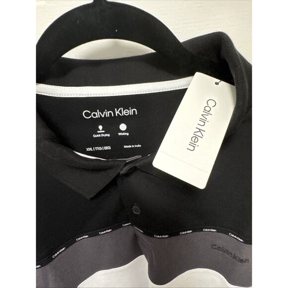 Calvin Klein Golf Polo Wicking Performance Short Sleeve Mens Size 2XL -XXL New - Picture 3 of 4